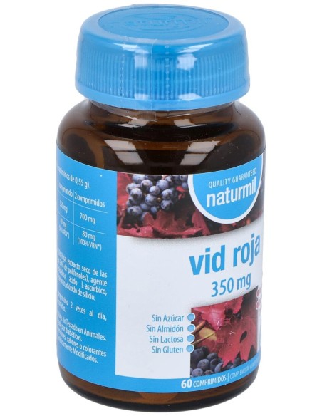 Naturmil Vid Roja 350 Mg 60 Comprimidos