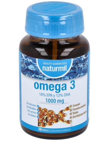Naturmil Omega 3 Epa 18% E Dha 12% Vitamina E 1000Mg 30Caps