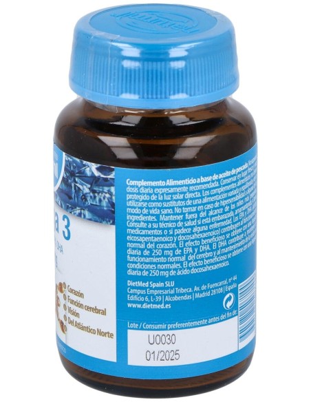 Naturmil Omega 3 Epa 18% E Dha 12% Vitamina E 1000Mg 30Caps