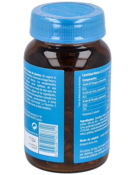 Naturmil Omega 3_6 Y 9 Aceite De Pescado_ Lino Y Onagra 60 Perla