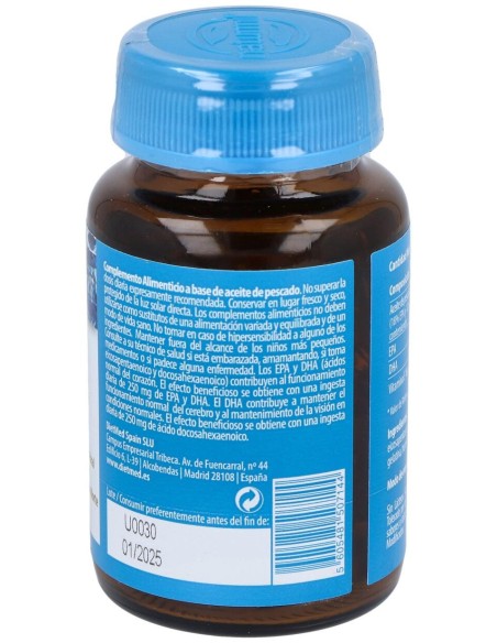 Naturmil Omega 3 Epa 18% E Dha 12% Vitamina E 1000Mg 30Caps