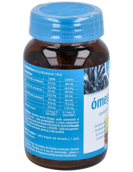 Naturmil Omega 3_6 Y 9 Aceite De Pescado_ Lino Y Onagra 60 Perla