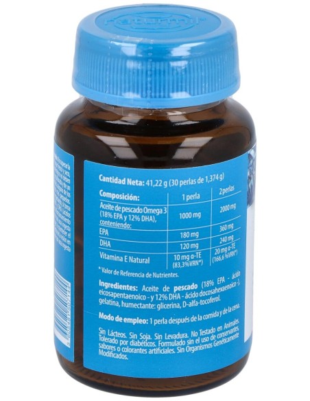 Naturmil Omega 3 Epa 18% E Dha 12% Vitamina E 1000Mg 30Caps