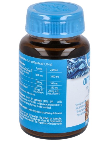 Naturmil Omega 3 Epa 18% E Dha 12% Vitamina E 1000Mg 30Caps