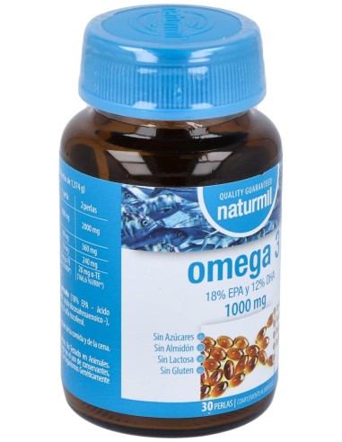 Naturmil Omega 3 Epa 18% E Dha 12% Vitamina E 1000Mg 30Caps