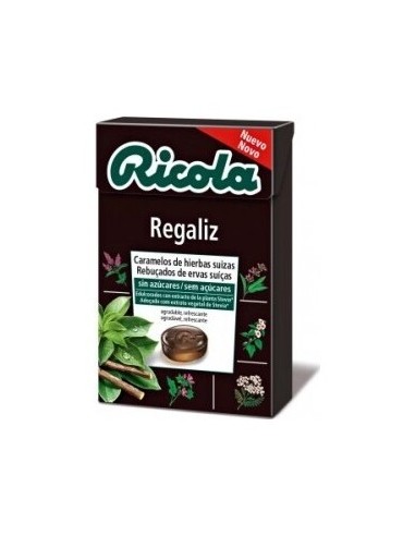Ricola Caramelos Sin Azúcar Regaliz, 50 G