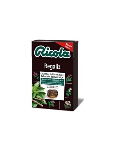 Ricola Caramelos Sin Azúcar Regaliz, 50 G