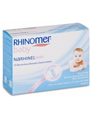 Rhinomer Narhinel Confort Recambios Blandos Desechables, 10 Uds