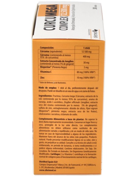 Dietmed Curcumega Complex 30Uds