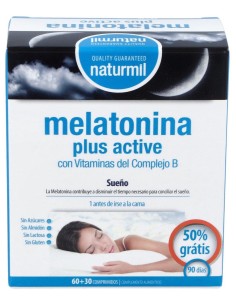 Naturmil Melatonina Plus Active 1_9Mg 60Comp