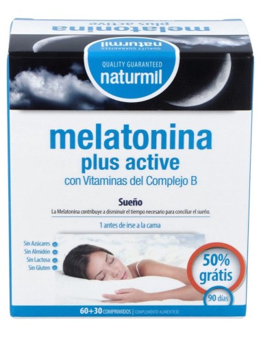 Naturmil Melatonina Plus Active 1_9Mg 60Comp