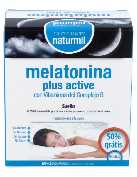 Naturmil Melatonina Plus Active 1_9Mg 60Comp