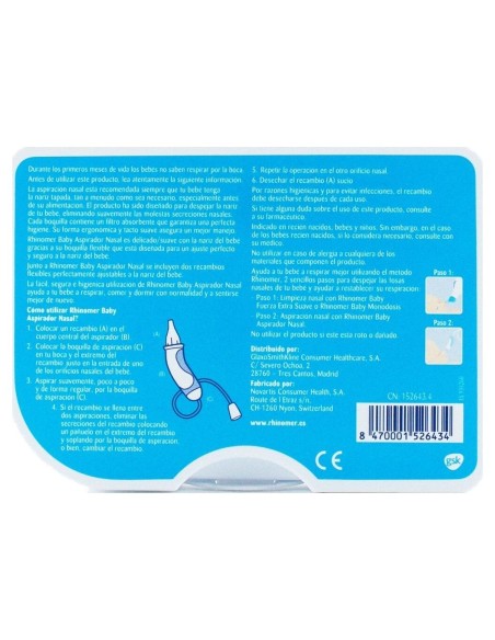 Rhinomer Narhinel Confort Aspirador Nasal, 1 Ud
