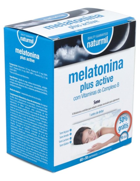 Naturmil Melatonina Plus Active 1_9Mg 60Comp