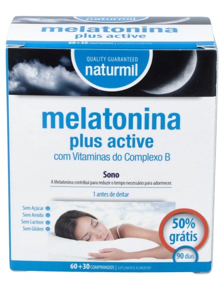 Naturmil Melatonina Plus Active 1_9Mg 60Comp