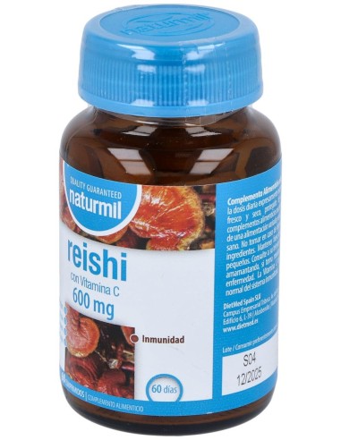 Reishi 600Mg. Con Vitamina C 60Comp.
