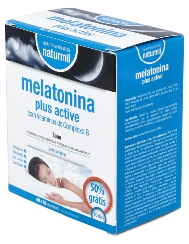 Naturmil Melatonina Plus Active 1_9Mg 60Comp