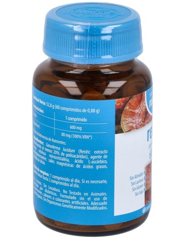 Reishi 600Mg. Con Vitamina C 60Comp.