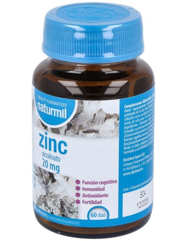 Naturmil Zinc 20Mg Picolinato 60Comp