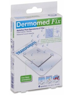 Dermomed Fix Segunda Piel Apósito Estéril 10 X 7,5 Cm, 4 Uds