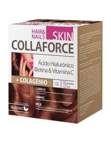 Dietmed Skin Piel Cabello Uñas 20 Ampollas