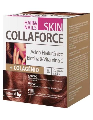 Dietmed Skin Piel Cabello Uñas 20 Ampollas