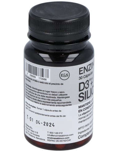 D3 + K2 + Silicio Sistema Articular 30Cap.
