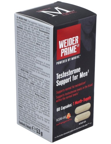 Weider Prime Testosterona Hombre 60Cap.