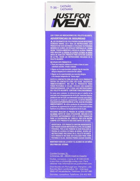 Just For Men Touch Of Grey Tratamiento Colorante Gradual Castaño 40G