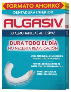 Algasiv Almohadillas Adhesivas Protesis Inferior 30Uds 2