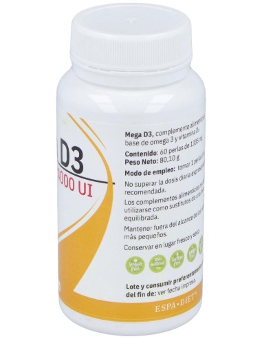 Mega D3 4000Ui 60Perlas