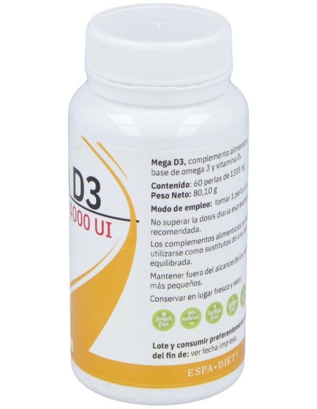 Mega D3 4000Ui 60Perlas