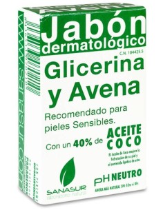 Sanasur Jabon Glicerina Y Avena 100 Gr