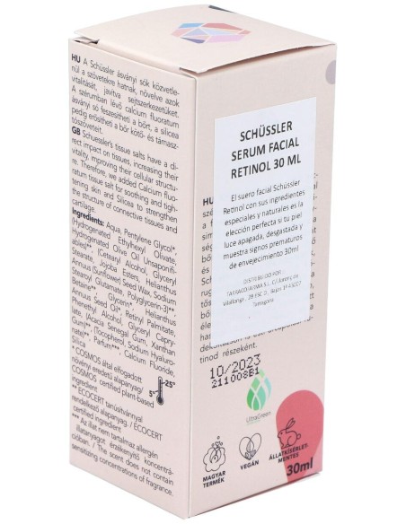Schussler Natur Serum Facial Retinol 1% 30Ml.