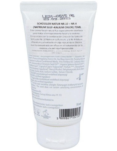 Schussler Natur Nº10+Nº4 Crema 75Ml