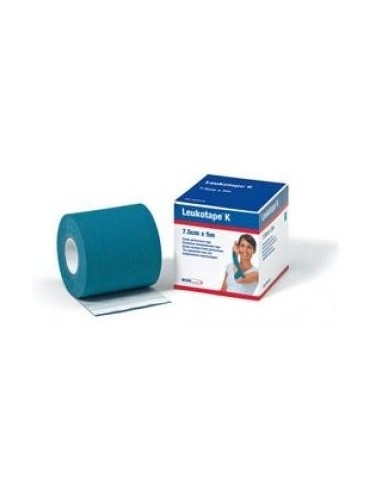 Leukotape K Cinta Autoadhesiva Elástica Azul 5 Cm X 5 M, 1 Ud
