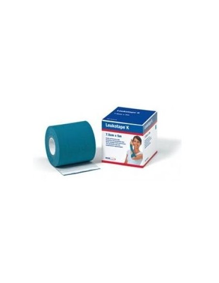 Leukotape K Cinta Autoadhesiva Elástica Azul 5 Cm X 5 M, 1 Ud