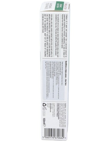 Pasta De Dientes Aloe Vera Organico 100Ml.