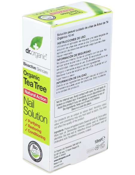Solucion Para Uñas Arbol Del Te Organico 10Ml.