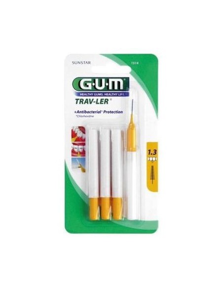 Gum® Butler Cepillo Interdental Viaje 1514 6Uds