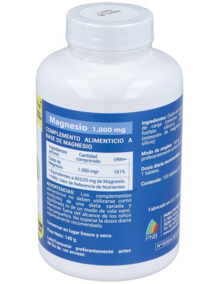 Polaris Magnesio 1000 Mg 100Tabs