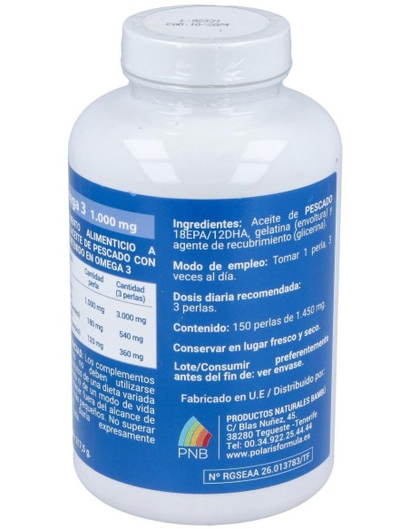 Polaris Omega 3 1000Mg 150 Perlas