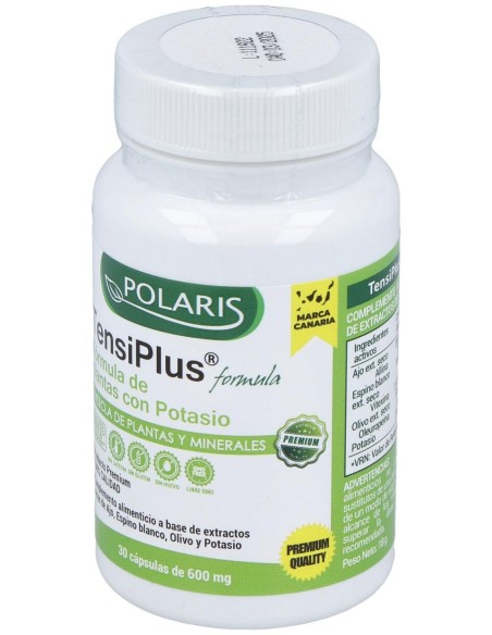 Tensiplus (Ajo+Espino Blanco) 500Mg. 30Cap