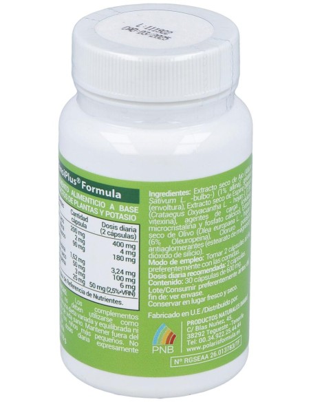 Tensiplus (Ajo+Espino Blanco) 500Mg. 30Cap