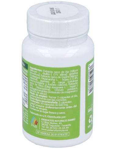 Tensiplus (Ajo+Espino Blanco) 500Mg. 30Cap