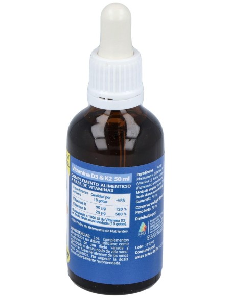 Polaris Vitamina D3-K2 Gotas 50Ml