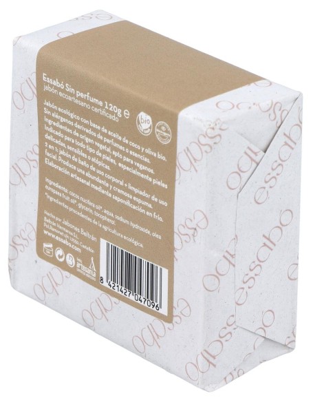 Essabo Jabon Sin Perfume Ecologico 120Gr.