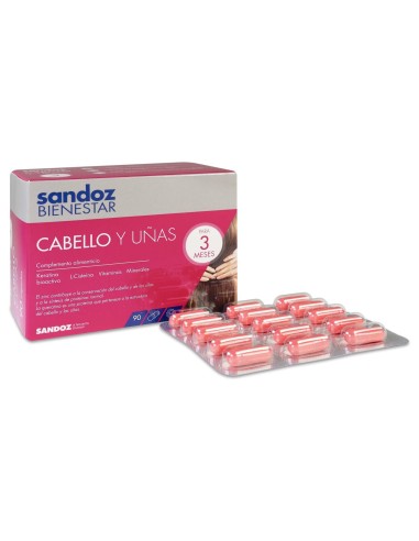 Sandoz Bienestar Cabe Y Uñas Tripack 30 Caps