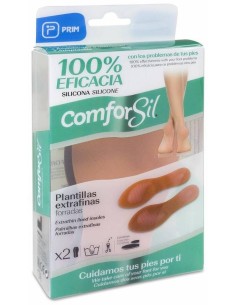 Comforsil Plantillas Extrafinas De Silicona Forradas Talla L, 1 Par