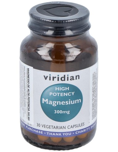 Magnesio Alta Potencia 300Mg. 30Cap.Veg.